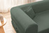 Kutna sofa na razvlačenje Legom Eco - Zelena