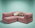 Kutna sofa na razvlačenje Kanyon - roza