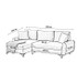 Kutna sofa Flavia - Zelena