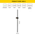 Zidna lampa L1174 - Crna