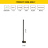 Zidna lampa L1171 - Crna