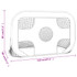 Nogometna mreža za gol s metom 120 x 80 x 80 cm poliester