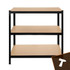 Stalak za odlaganje - crni 220x100x45 Bigstreen