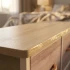 Komoda s 5 ladica prirodno drvo, bijela