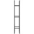 Stalak za drva za ogrijev 60 × 25 × 150 cm, crni