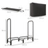 Stalak za drva za ogrjev 0,33 m³ s navlakom i torbom 120 × 36 × 99 cm, crni