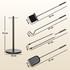 Set pribora za kamin 5 dijelova s postoljem Ø 25 × 54 cm, crni