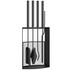 Garnitura za kamin od 5 dijelova 28 × 13 × 59,5 cm, crna