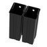 Kanta za otpad s pedalom i 2 pretinca od 20 l, srebrna