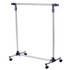 Stalak za odjeću na točkićima, podesiv 86–160 × 45 × 95–170 cm, srebrni