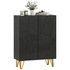 Ormar za cipele s 2 vrata i 3 podesive police 72 × 31,5 × 95 cm, crni