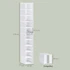 Organizator za cipele s 10 pretinaca, sklopiv, 26 × 35 × 174 cm, bijeli