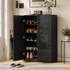 Ormar za cipele s 5 nivoa 72 × 34 × 103 cm, crni