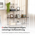 Modularna polica od 9 kocki 105 × 35 × 105 cm, crna