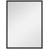 Zidno pravougaono ogledalo s okvirom od MDF-a 60 × 80 cm, crno