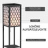 Podna lampa s 3 police, crna