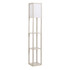 Stojeća lampa s 3 police 26 × 26 × 160 cm, crna, bijela i zlatna