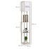 Stojeća lampa s 3 police 26 × 26 × 160 cm, crna, bijela i zlatna