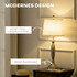 Set od 3 lampe: podna i 2 stolne, sjenila od tkanine, srebrena i bijela