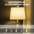 Set od 3 lampe: podna i 2 stolne, sjenila od tkanine, srebrena i bijela