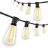 Svjetleća girlanda s 50 LED sijalica, zaštita IP44, crna