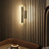 Zidne LED lampe, set od 2 komada, s tri boje svjetla, crne