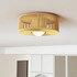 Plafonska lampa boho s abažurom od konopca Ø 30 × 16 cm, svijetlosmeđa