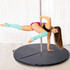 Okrugla prostirka za pole dance, debljine 5 cm, crna