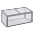 Mini plastenik od jelovine i polikarbonata 90 × 46 × 40 cm, siv