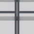 Mini plastenik s 3 police i krovom na otklapanje 70,5 × 42 × 132 cm, siva