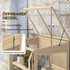 Plastenik s 2 nivoa i krovom na otvaranje 103 × 61 × 103 cm, prirodno drvo