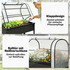 Povišena gredica s poklopcem plastenika 100 × 49 × 136 cm, crna