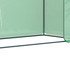 Plastenik s vratima na motanje 200 × 76 × 150/168 cm, zeleni
