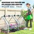 Plastenik s 2 vrata na patent zatvarač 180 × 90 × 90 cm, prozirni