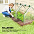 Plastenik s 2 vrata na patent zatvarač 180 × 90 × 90 cm, prozirni