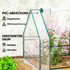 Plastenik s 4 rolo vrata na rajsferšlus 360 × 90 × 90 cm, prozirni