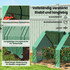 Plastenik s 4 vrata na patent zatvarač 360 × 90 × 90 cm, zeleni
