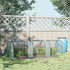 Plastenik s 3 vrata na patent 295 × 100 × 80 cm, prozirni