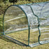 Plastenik s rolo vratima 250 × 100 × 80 cm, prozirno-zeleni