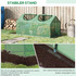 Plastenik s prozorom od PE folije 120 × 60 × 60 cm, zeleni