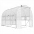 Plastenik s folijom i 6 prozora na motanje 295 × 200 × 200 cm, bijeli