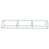 Plastenik tunelski s folijom i 4 mrežasta prozora 300 × 80 × 45 cm, zeleni