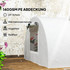 Plastenik tunel s mrežastim prozorima 300 × 80 × 45 cm, bijeli