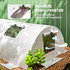 Plastenik tunel s mrežastim prozorima 300 × 80 × 45 cm, bijeli