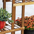 Stepenasta polica za biljke sa 6 nivoa 98 × 28 × 96,5 cm, karbonizirano drvo