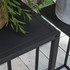 Set od 2 stalka za cvijeće 25 × 25 × 58,5 i 31 × 31 × 65 cm, crni