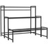 Stepenasti stalak za cvijeće s 3 nivoa 75 × 70 × 66 cm, crni