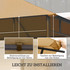 Zamjenski krov za paviljon 300 × 300 cm, bež
