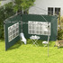 Set od 2 bočna zida za paviljon 3 × 3 i 3 × 4 m, 295 × 195 cm, zeleni