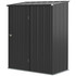 Vrtna kućica za alat s vratima 161,5 × 94,5 × 196 cm, crna